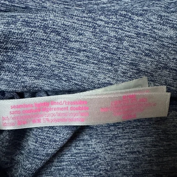 Victoria Secret PINK Women Sports Bra SzMedium Seamless Lightly Lined Racerback - Picture 4 of 4